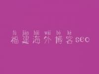 福建海外博客seo，网站建设设计