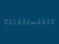 庄河比较好的seo培训学校 网站优化主要优化哪些地方