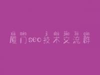 厦门seo技术交流群 seo网上教程