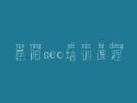 岳阳seo培训课程_seo工作好不好