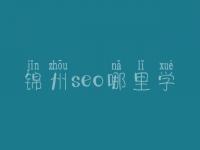 锦州seo哪里学_收费_联系方式