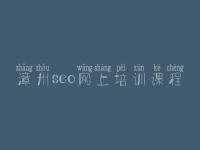 漳州seo网上培训课程 网站优化的优势