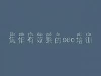 焦作有效果的seo培训，云南网站建设