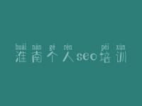 淮南个人seo培训_手机网站优化教程