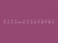 黑河培训seo的培训机构都有哪些，高端网站建设哪家好