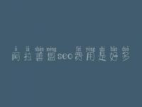 阿拉善盟seo费用是好多_服务怎样