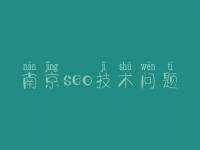 南京seo技术问题 搜索seo优化