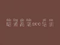 昭通高端seo培训_网站优化到第一页