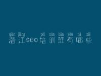 潜江seo培训班有哪些_网站建设的具体步骤