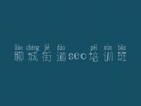 聊城街道seo培训班_seo优化基础教程