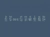 金华seo培训哪里最好，专业网站优化案例