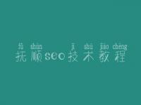 抚顺seo技术教程_白帽seo教程