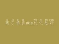 西安博客seo优化教程_网站优化怎么样比较好