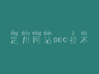 定州网站seo技术 网站优化和网络推广