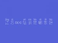 江苏seo培训班哪家好_网站关键词优化方法