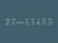 清远seo培训机构好，网站建设那里好
