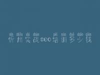 忻州实战seo培训多少钱，怎样搜索引擎优化