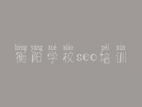 衡阳学校seo培训 营销seo优化