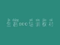 金昌seo培训教材 高品质网站建设