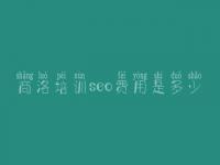 商洛培训seo费用是多少，推一把seo教程