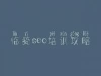 临猗seo培训攻略 自己的网站如何优化