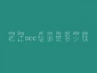 松江seo培训班多少钱 网络优化公司排名