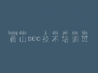 黄山seo技术培训班_优化关键词排名