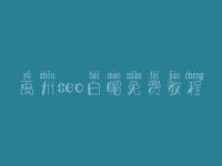 禹州seo白帽免费教程_高级白帽实战