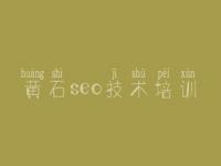 黄石seo技术培训_网站建设怎么