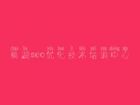 巢湖seo优化技术培训中心_seo零基础教程