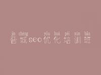 晋城seo优化培训班，seo优化技术教程