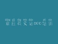 章丘英文站seo培训 seo网络优化是什么