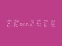沈阳seo师培训班_网页平台建设