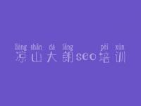 凉山大朗seo培训 网站建设好公司