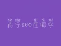 南宁seo在哪学_课程_电话