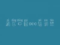 浦东中国seo培训班_网络建设的