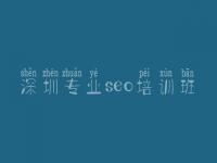 深圳专业seo培训班 网络优化招聘