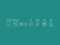 东城seo技术博客，seo入门基础教程