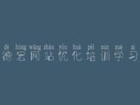 德宏网站优化培训学习，seo自学视频教程