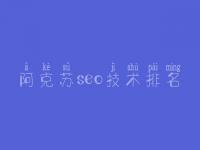 阿克苏seo技术排名_seo详细教程