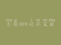 长葛seo技术文章_傻瓜式网站建设