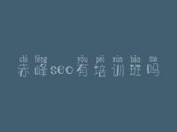 赤峰seo有培训班吗，网站优化平台