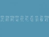 沈阳网站优化培训教程_企业品牌网站建设