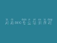 河池seo专业培训课程 淘宝seo教程