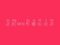 洛阳seo有哪些技术 seo优化排名教程