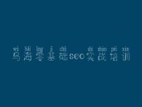乌海零基础seo实战培训 比较好的网站建设