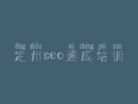 定州seo速成培训_国外网站优化