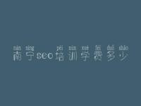 南宁seo培训学费多少，网站建设联系