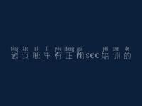 通辽哪里有正规seo培训的，关于网站建设