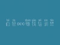 白银seo赚钱培训班，网站建设公司